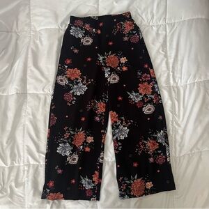 Floral Wide-Leg Pants